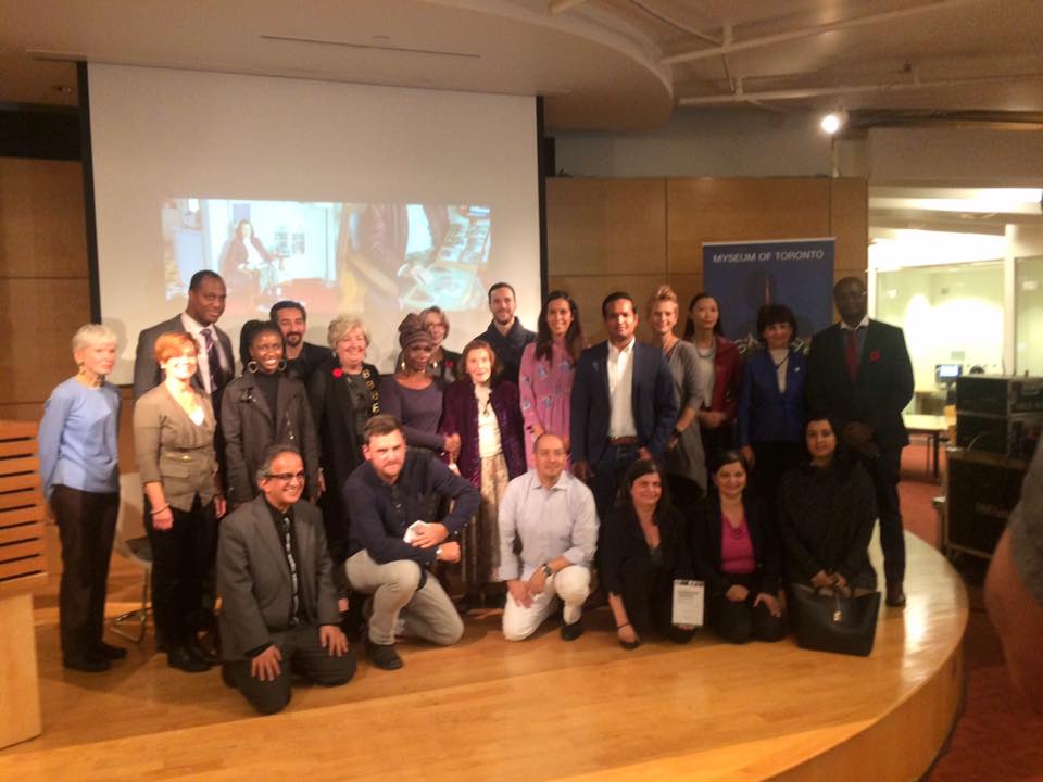 Museumoftoronto's tweet photo. #CosmopolisTO was amazing! A huge thanks goes to our partners @TorontoLibrary, the creator Colin Boyd Shafer and, of course, TO's people! https://t.co/r1vsfSG149