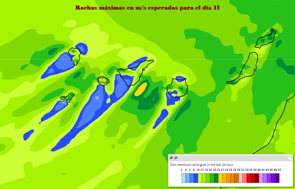 AEMET_Canarias's tweet image. Para mañana alisio intenso y probables lluvias débiles en los nortes por la tarde, serán poco probables en Lanzarote y Fuerteventura.