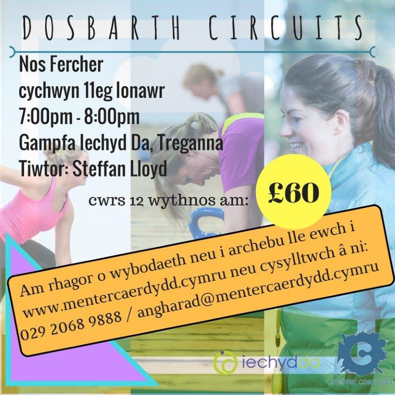 Archebwch arlein neu gallwch gofrestru yn y sesiwn <a href="/gampfaiechydda/">mered pryce</a> nos yfory! #circuits bit.ly/2gEo5w4