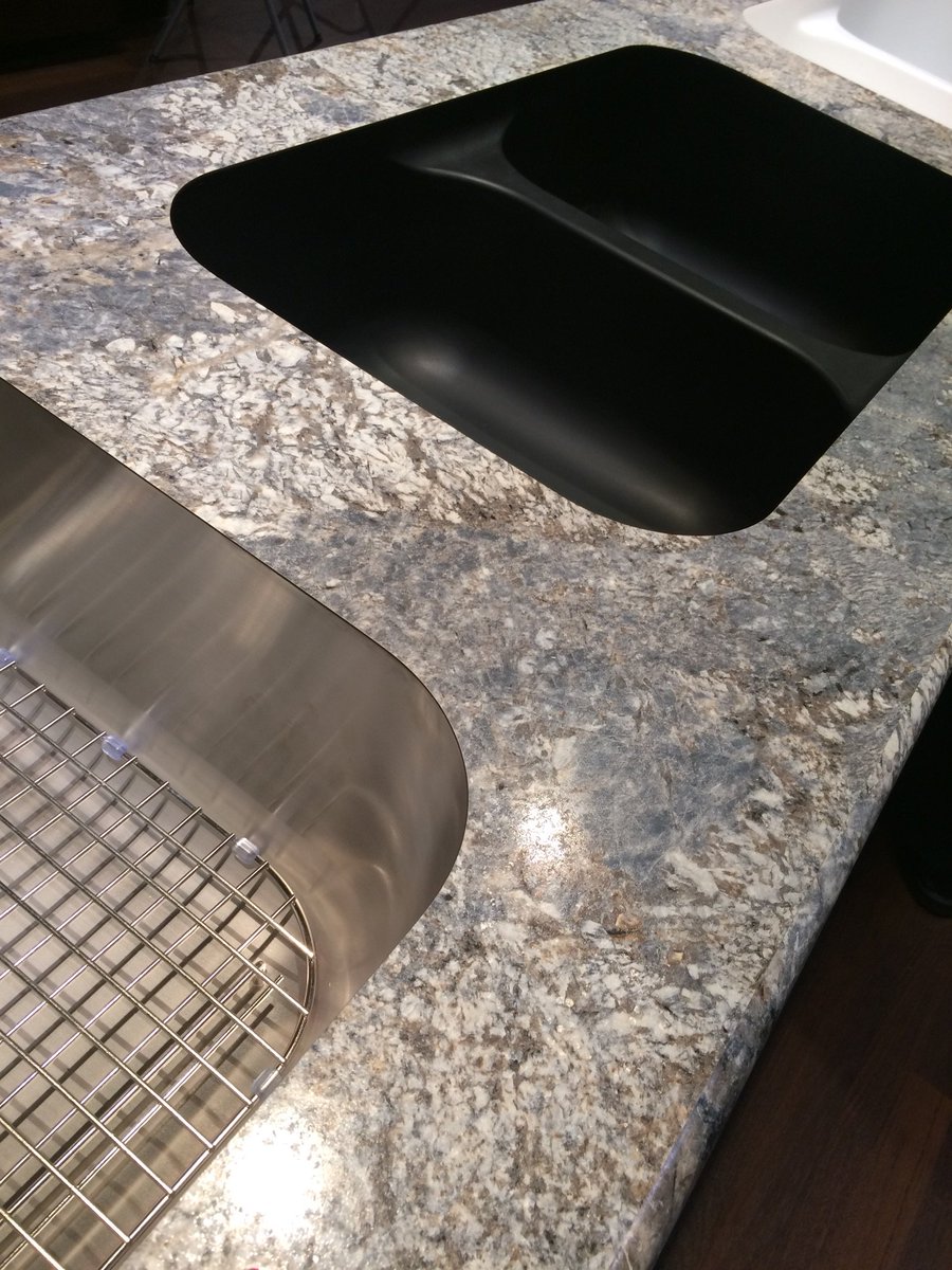 FormicaGroup's tweet photo. New 180fx® Azul Aran spotted at the #Karran booth W129 paired with IdealEdge® and #undermount sinks! #KBIS2017 https://t.co/OOQLaWGHHc