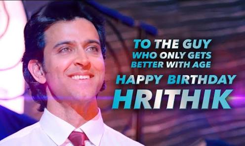 And now once Again 
HAPPY birthday to Hrithik. 
Hope u have a wonderful year Ahead. 
HBD KAABIL HRITHIK ROSHAN 