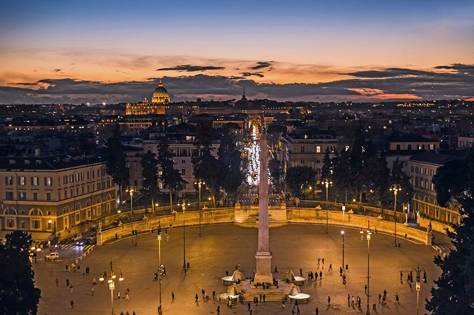 Capitolivm's tweet photo. Buona serata romana a tutti da Piazza del Popolo #Roma #Italy
https://t.co/V9ldca5aa7 #TravelTuesday #TuesdayMotivation https://t.co/oGs1NaAnxj