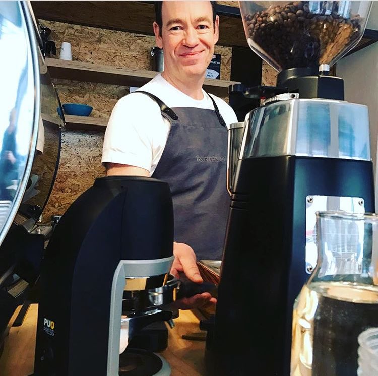 Somebody is happy with their new toy! #puqpress <a href="/GwilymBarista/">Gwilym</a>