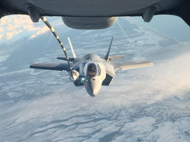 MCASMiramarCA's tweet photo. First-ever deployment of #F35B Lightning II #jets from #3rdMAW head to their new home in #Iwakuni #Japan! Read More https://t.co/Mx19et17Ec https://t.co/UKU3gxD3vr