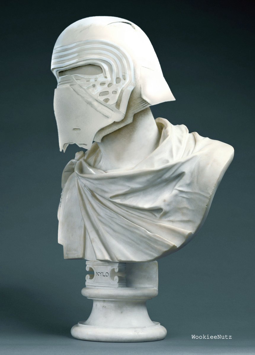 StarWarsPhtshp's tweet photo. It's a bust - my #TravisDurden homage - #starwars #KyloRen https://t.co/4yajmIux99