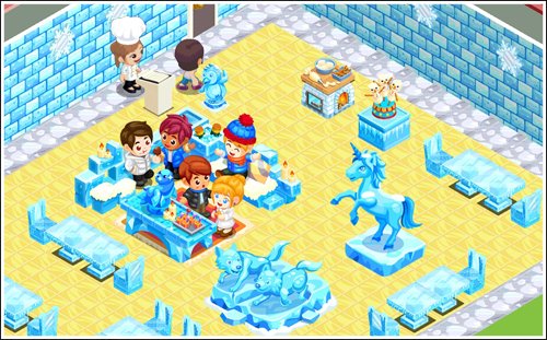 Transform your Shop into an indoor igloo! Slide your way to the Ice Bar in <a href="/RestaurantStory/">Restaurant Story</a>! bit.ly/2iYCLp7