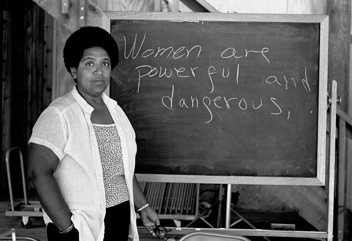 womensmarch's tweet photo. "When I dare to be powerful, to use my strength in the service of my vision, then it becomes less and less important whether I am afraid." https://t.co/qe05aGyu9a