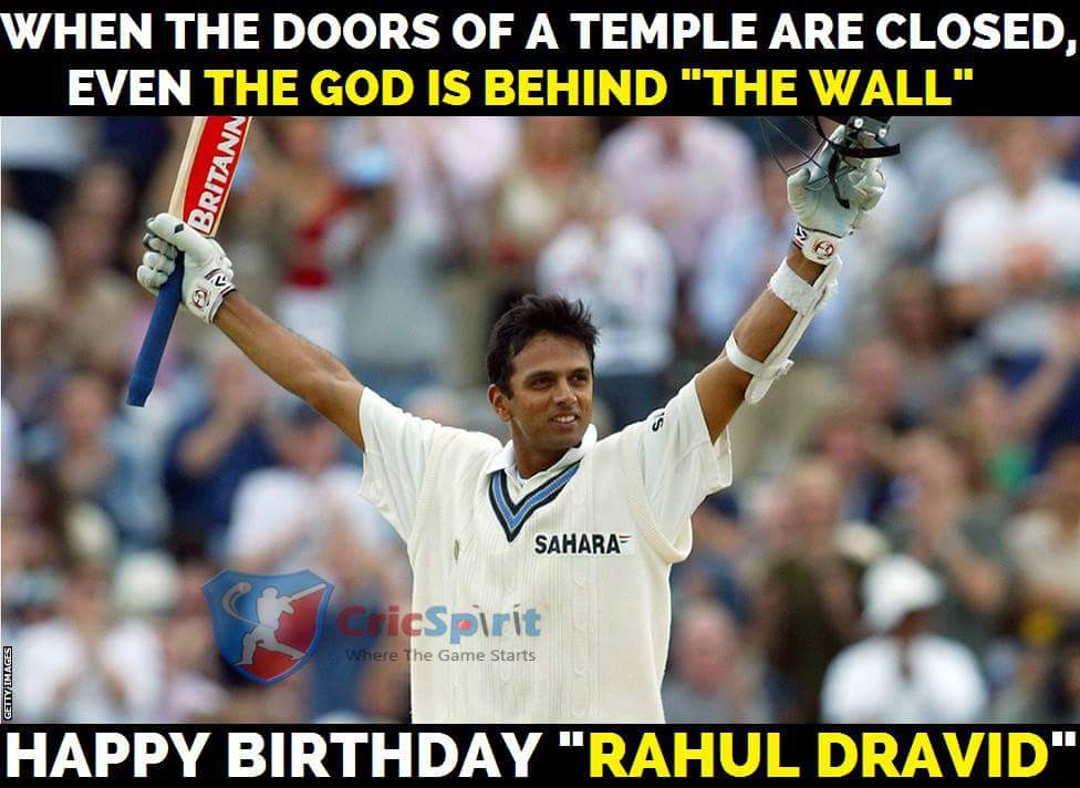 Happy Birthday \"Rahul Dravid\" 