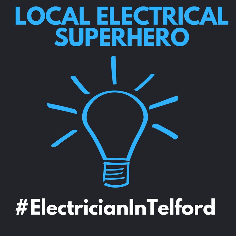 LloydsElec's tweet photo. #TelfordHour Did you know... we're your official local #Electrical superheroes? Helping you when the going gets dark! #ElectricianInTelford https://t.co/tNzMCp8eOb