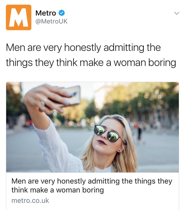 pettyblackgirI's tweet photo. In 2017, can y'all stop writing articles about what men "prefer" when it comes to women? I promise you no one wants to hear their opinions. https://t.co/LQgINpBx5s