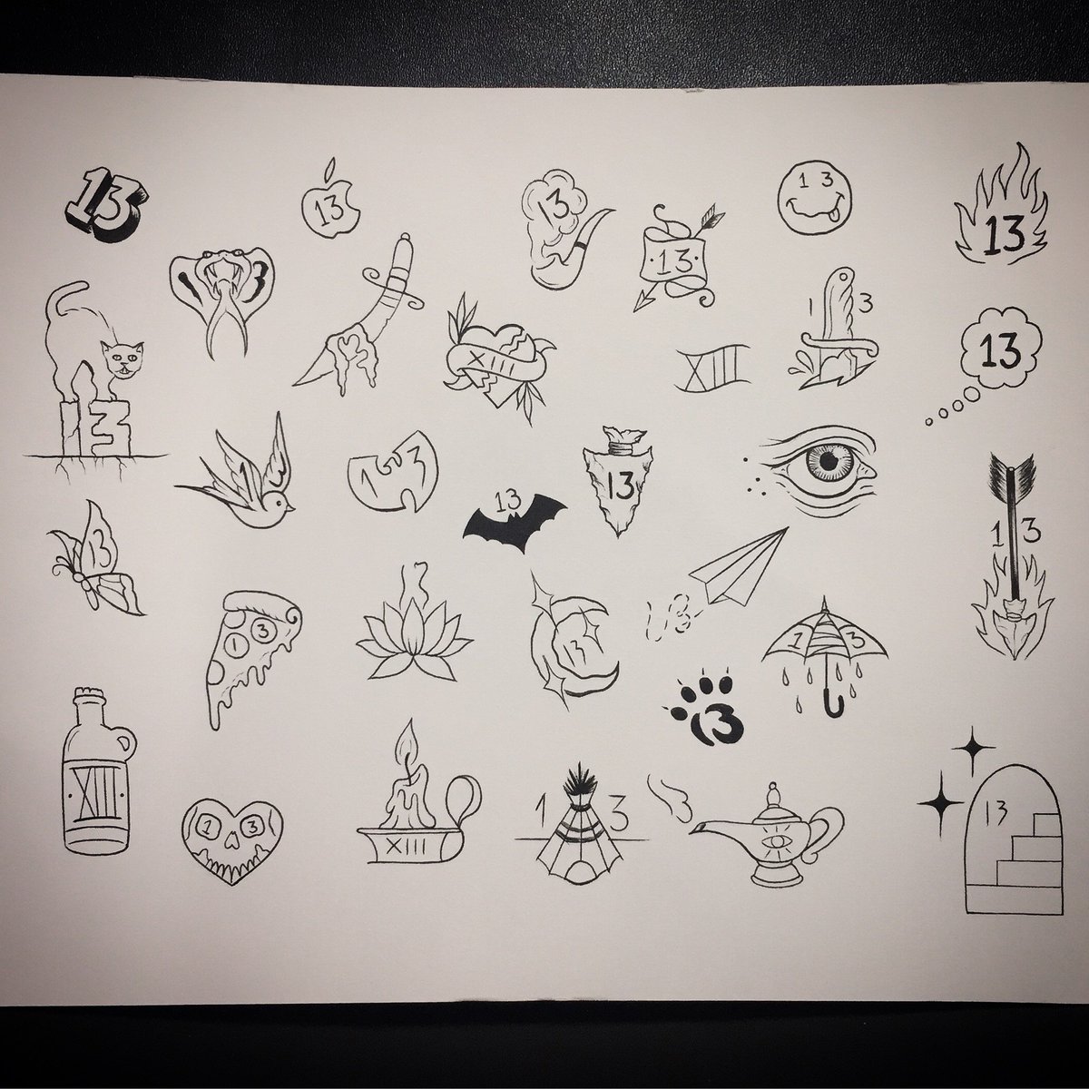 Top more than 76 friday the 13th tattoos flash sheet super hot - in ...