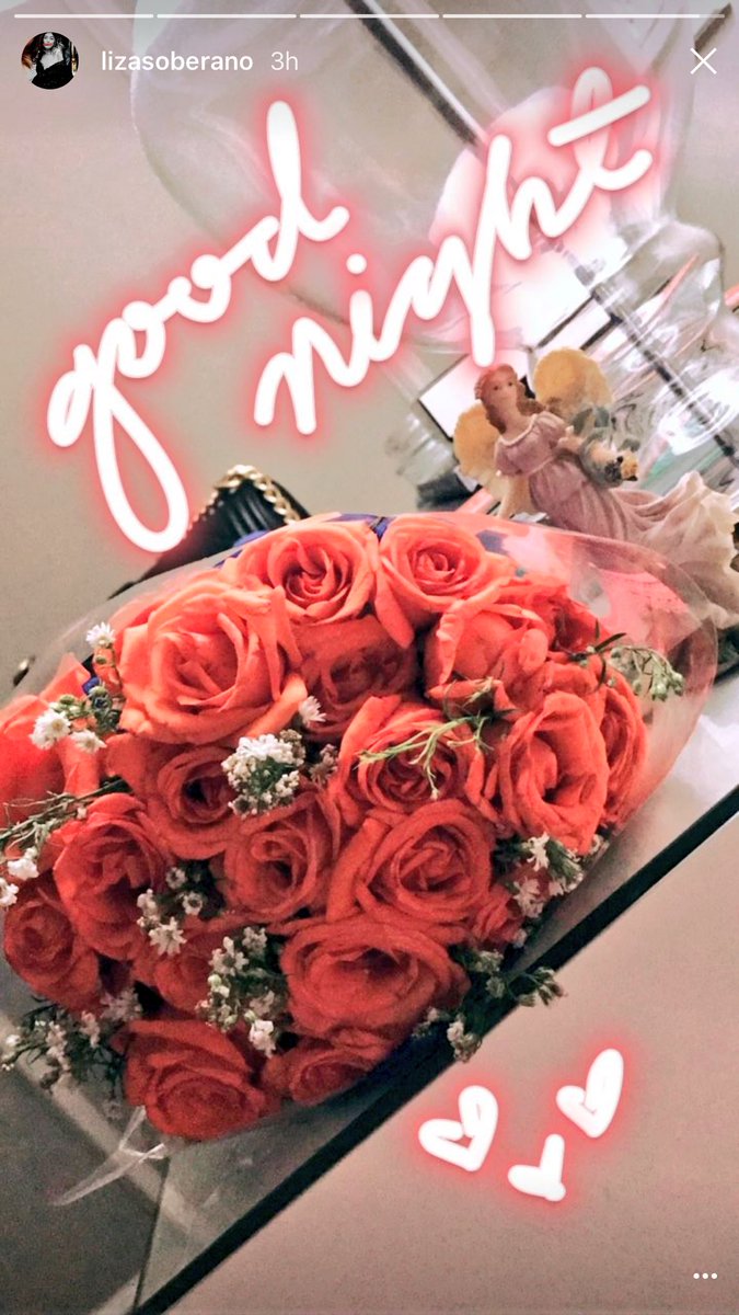 DustBia_Kuwait's tweet photo. SI QUENITO NGA ANG NAGBIGAY NUNG BOQUET OF FLOWERS NA PINOST NI HOPIE SA IG STORIES!!!💕💐❤😭

#LizaAt19AMagicalCelebration https://t.co/TV2ToL5qyA