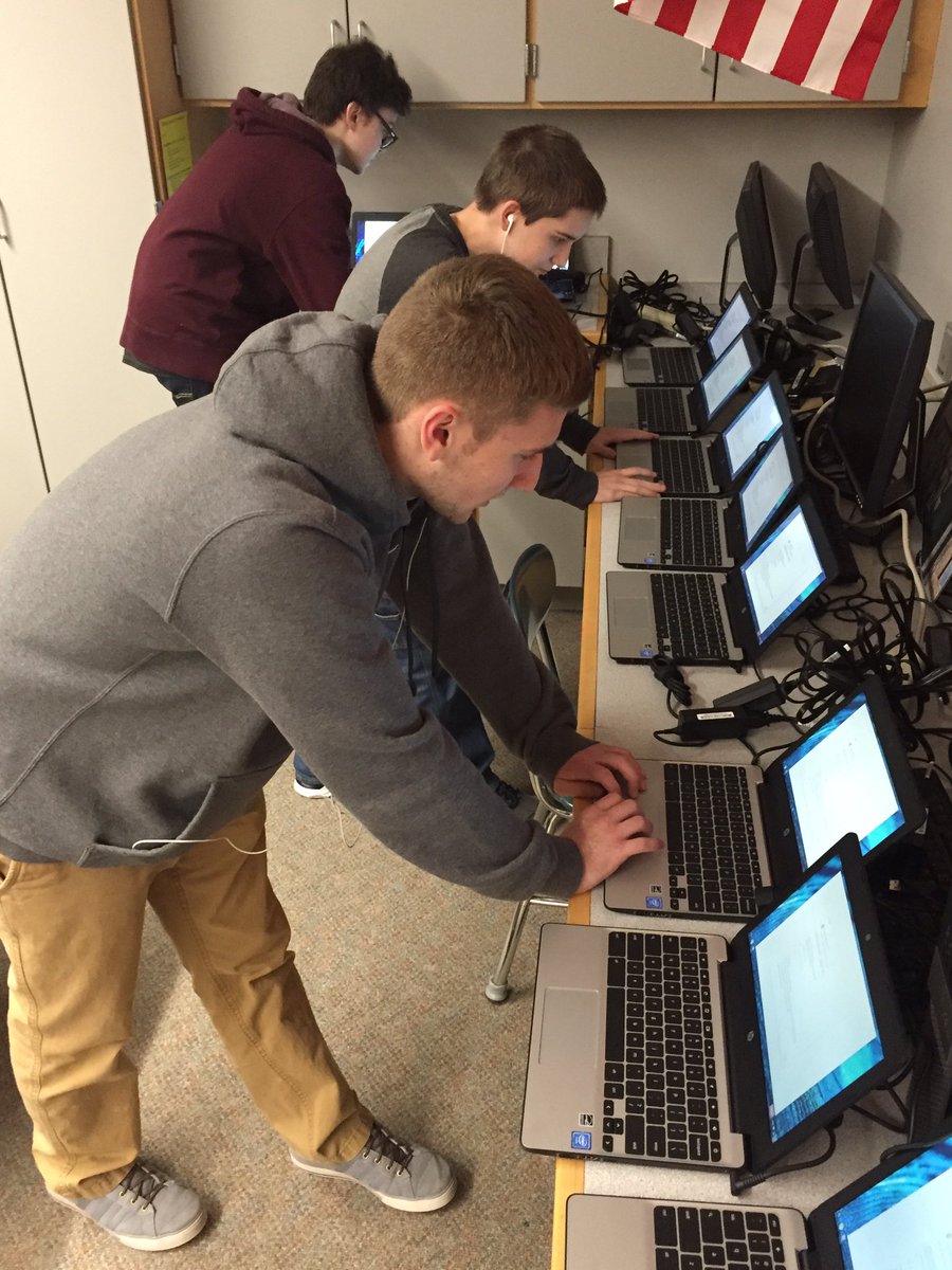 kwinsper's tweet image. Student tech team is working hard to get the chromebooks ready for our 6th &amp;amp; 7th graders! #technps