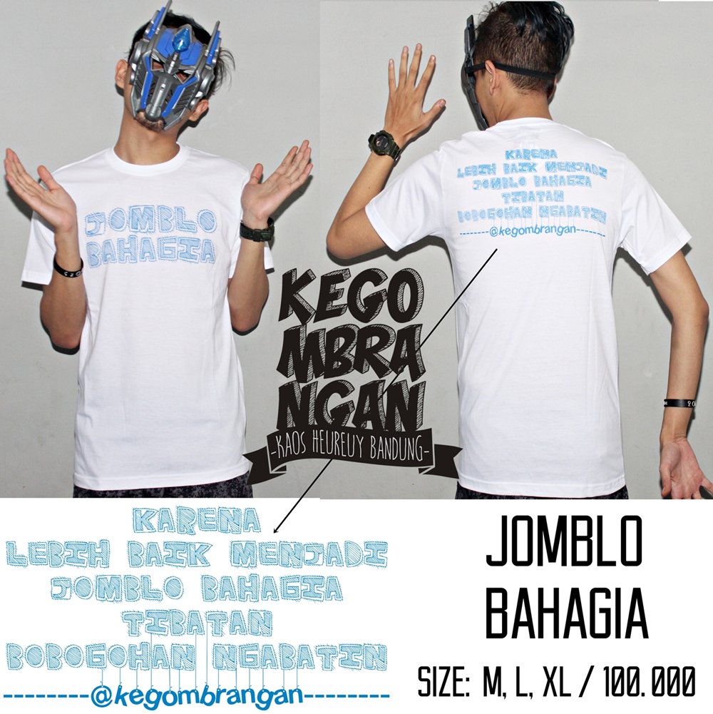 JOMBLO BAHAGIA // M, L, XL // 100.000 // LINE: KEGOMBRANGAN // LINE@: @crw3841j // WA: 082240732995 #KEGOMBRANGAN