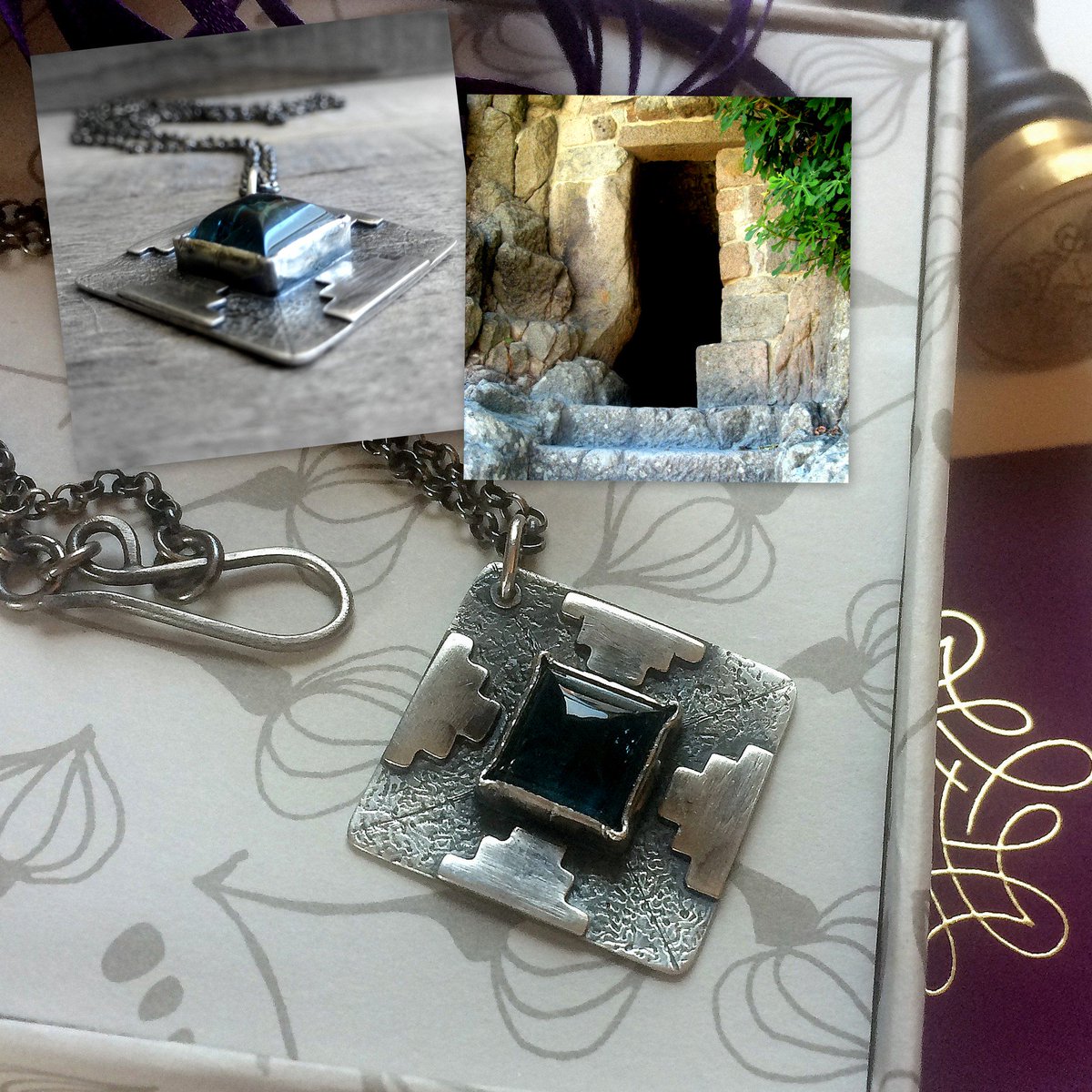 SGeorgiopoulou's tweet image. Sending the blue tourmaline Step Necklace to its new keeper today #kosmimatabysg #stepseries