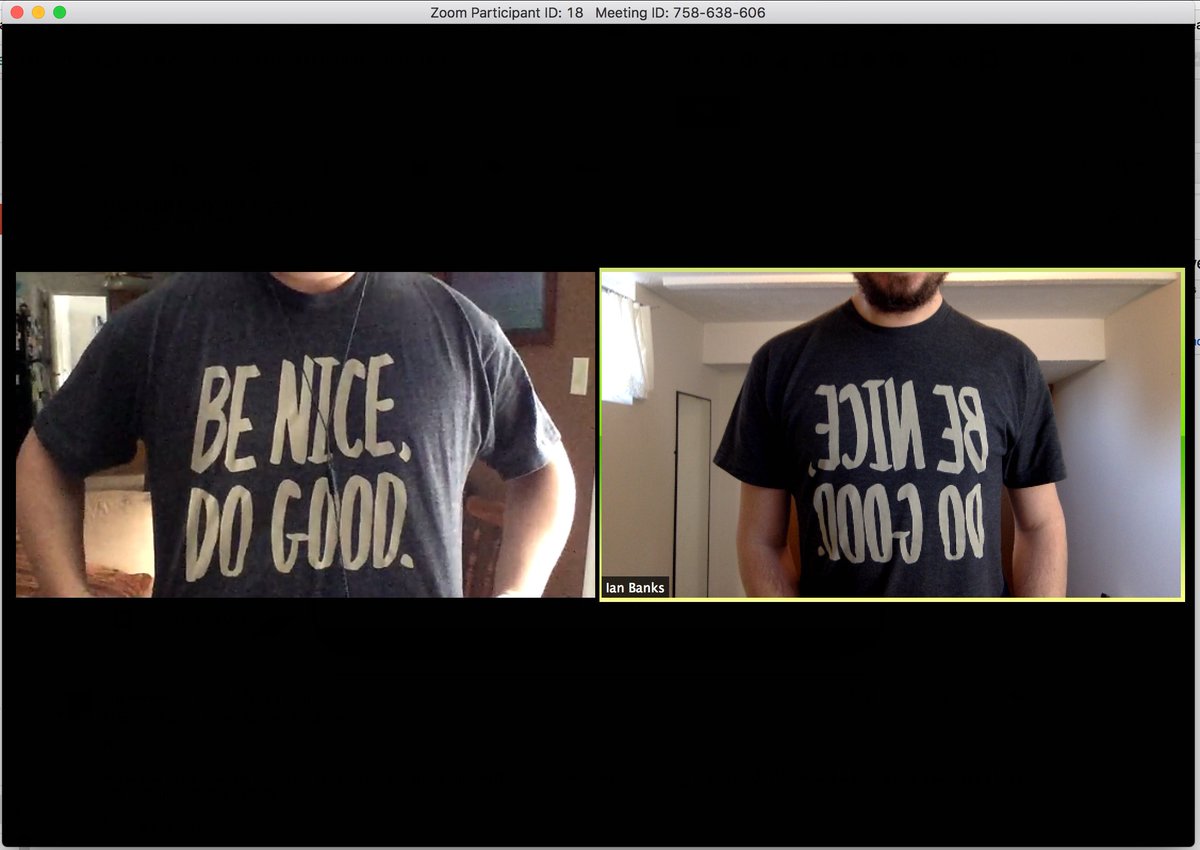 twykr's tweet photo. "When you and your website launch buddy show up wearing the same shirt" @philipzaengle @iandavidbanks #be-nice #do-good https://t.co/CKWRdy1nio
