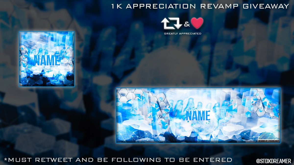 DreamerDesigns_'s tweet photo. 1k follower Giveaway! Winner gets this twitter revamp in color and name of your choice! Enter now by RT and be following. Winner picked 1/17 https://t.co/wpZuqk9DwI