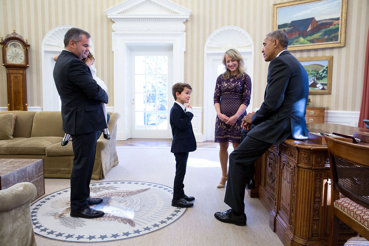 'I’ve seen...children remind us of our obligations to care for refugees, to work in peace, and above all to look out for each other' —@POTUS