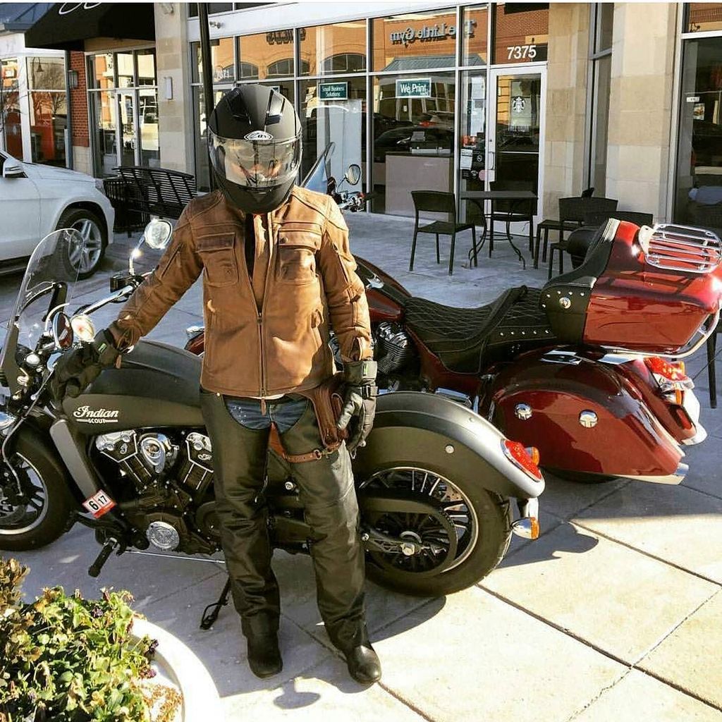 JungleTribeLA's tweet photo. @knottyorigami and her @indianmotorcycle #blasterJT in brown leather available at https://t.co/DBYozOV3w3 #fashion… https://t.co/UAG61k6sJ9