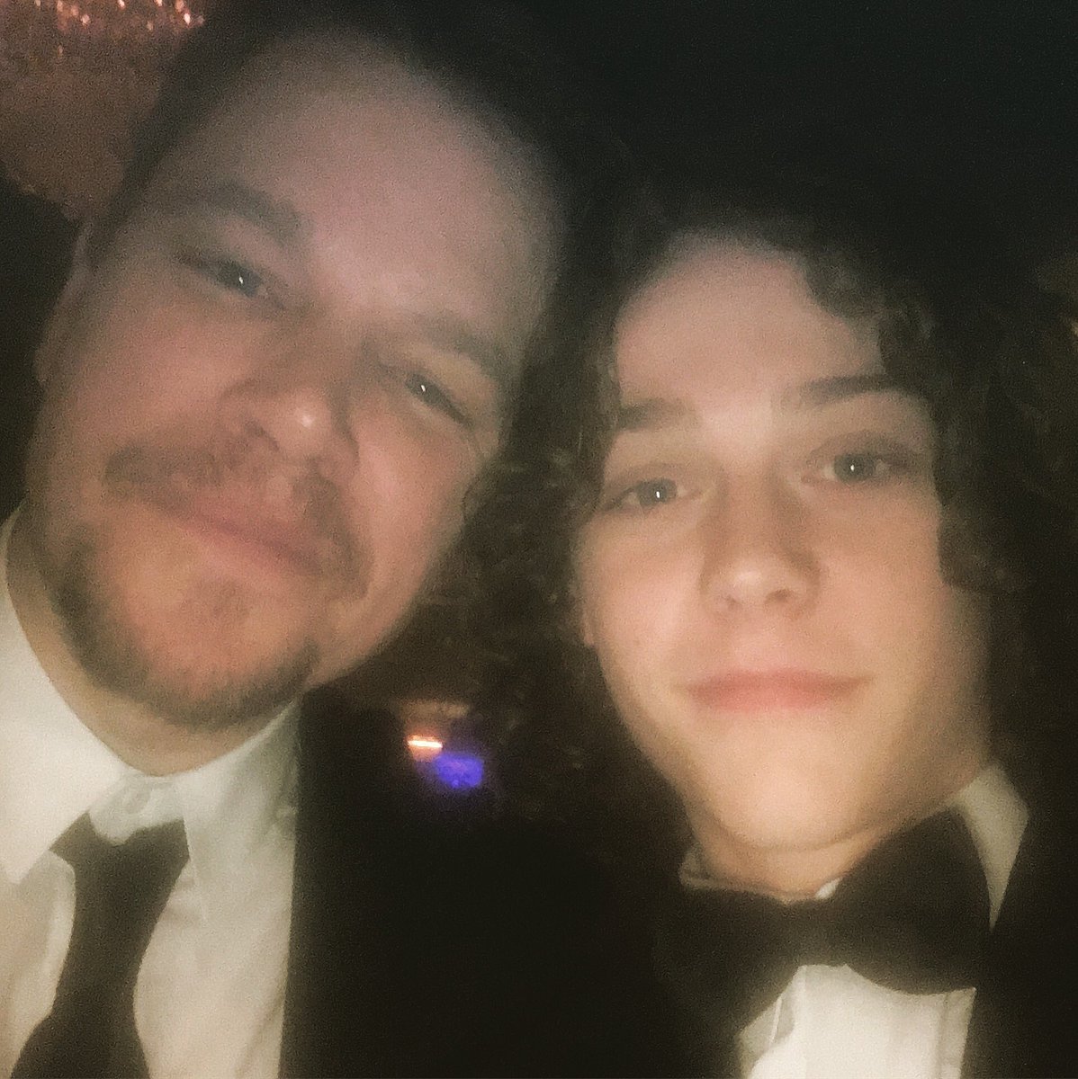 Inside the Golden Globes 'after-party' with this guy ... How you like them apples!! " Thx <a href="/mattdamon_/">Mattia</a> <a href="/goldenglobes/">Golden Globes</a>