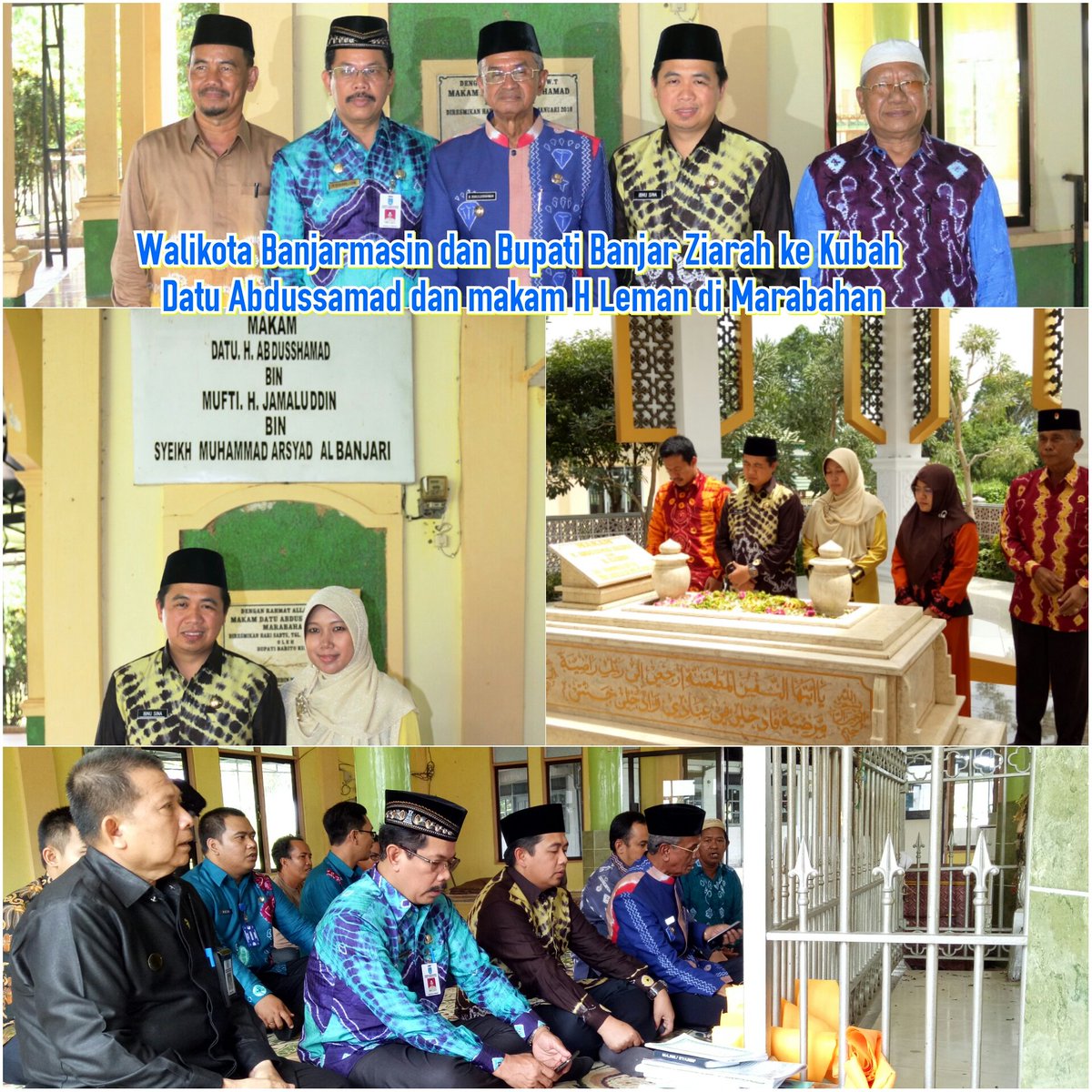 Ziarah ke kubah datu abdussamad di marabahan #bupatibanjar #walikotabanjarmasin @senibudayakalsel @dekranaskotabjm @HumasBanjar1 <a href="/nu_kalsel/">NU KALSEL</a>