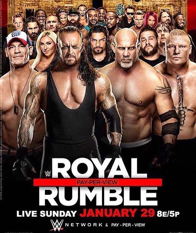 Im_The_Mouse's tweet image. Everybody complaining about the Royal Rumble poster would have really HATED the original version #WWE #WWERoyalRumble