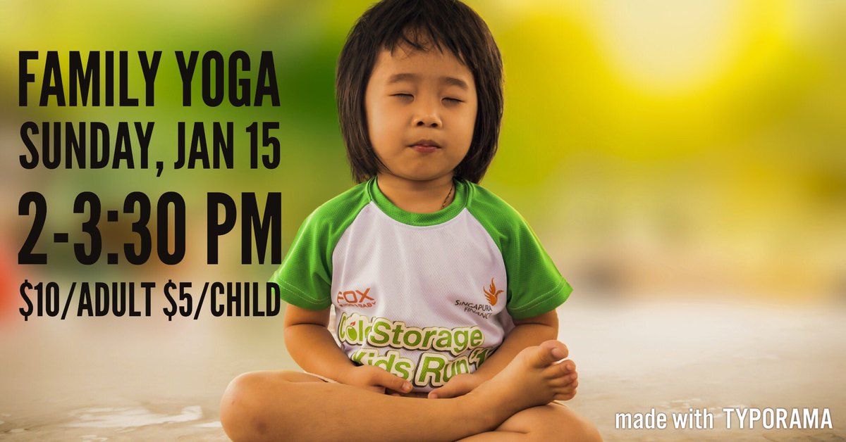 BB_Yoga's tweet photo. Join Amanda Nielsen for Family Yoga! Parents &amp; Kids 5-10 yrs old are welcome. Pls reg. by Fri 13th. Call/text 403-458-2583 #medhat @BB_Yoga https://t.co/OzpU8TQEam