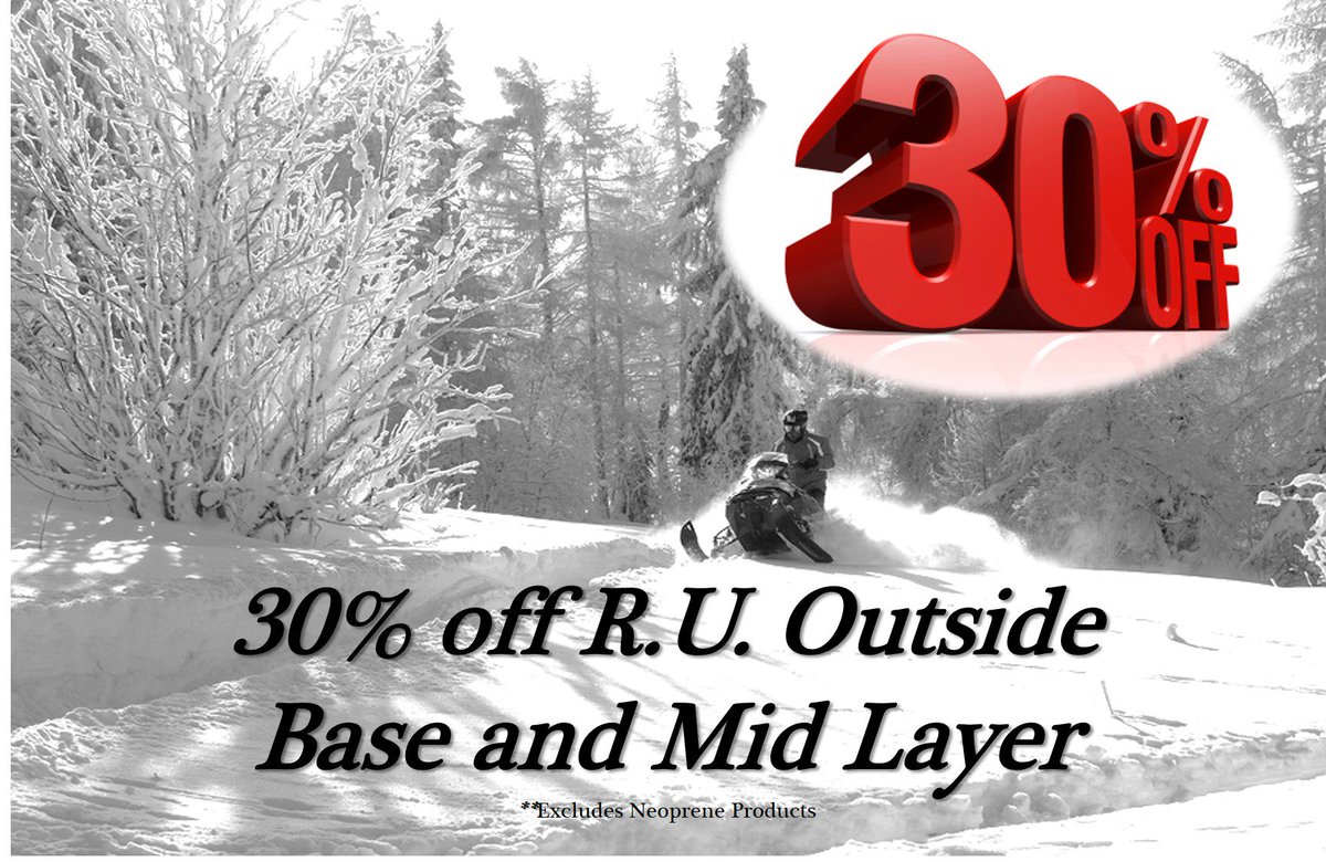 ruoutside's tweet image. Check out our BASE and MID Layer sale!  Save 30% using code - GRTSNOW30   
ruoutside.com