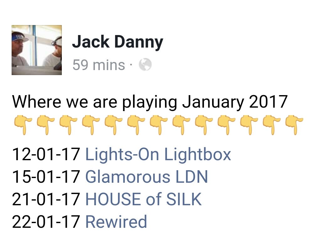 Catch us playing January 12th <a href="/lightboxlondon/">Lightbox London</a> 15th <a href="/Glamorousldn/">Glamorous LDN</a> 21st <a href="/HOUSEOFSILKPR/">House of Silk</a> 22nd <a href="/wiredlondon2013/">REWIRED</a> who's with us