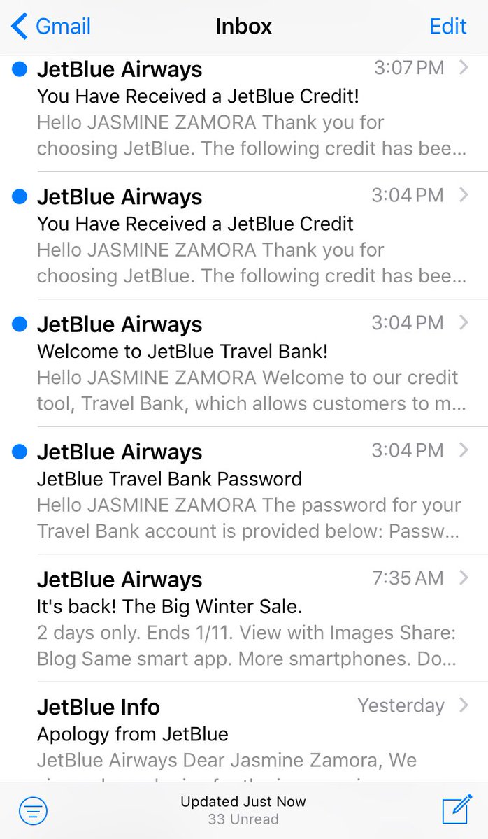 After experiencing delay after delay on the way back to NYC, @JetBlue can still do no wrong. Where to next? 🤔✈️ #travelcredit