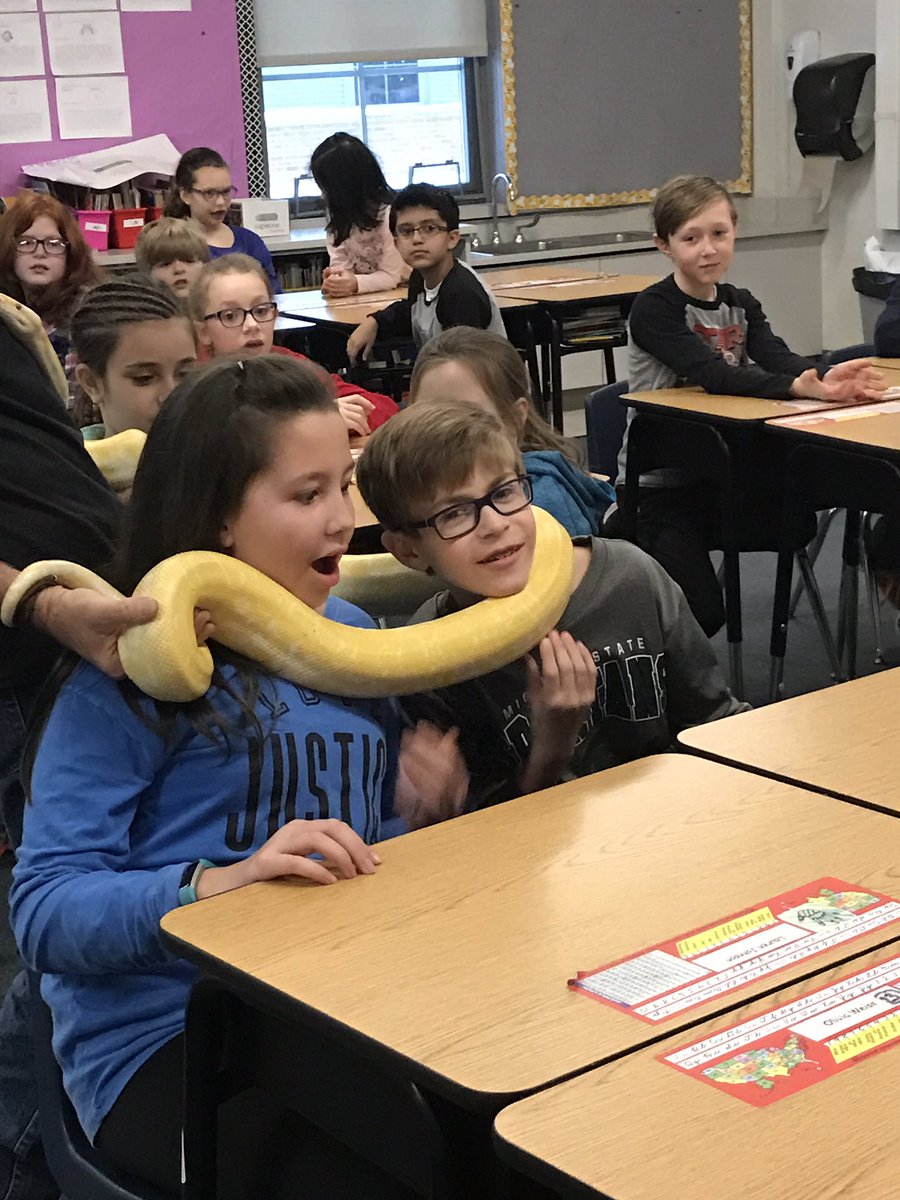o_teandra's tweet photo. Students had an amazing visit from science alive!  Hands-on learning today! https://t.co/FumdKvCWuy