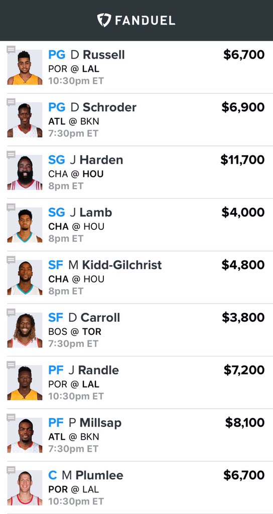 DFSDarkKnight's tweet image. NBA line. Like if using