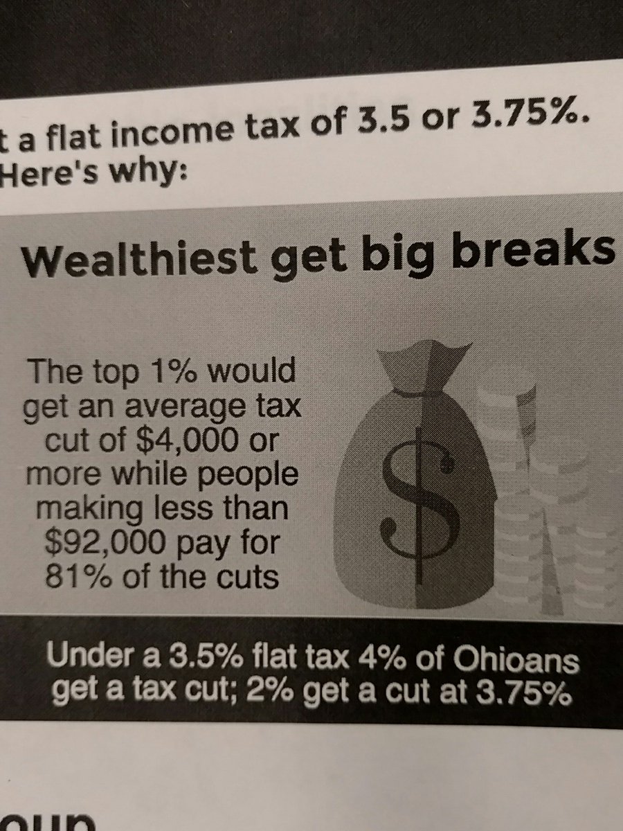 saxe83's tweet image. #Ohio Republicans are talking about a flat tax.