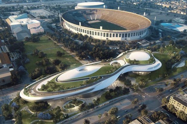 Le futur bâtiment du Lucas Museum of Narrative Art. <a href="/lucasmuseum/">Lucas Museum of Narrative Art</a>