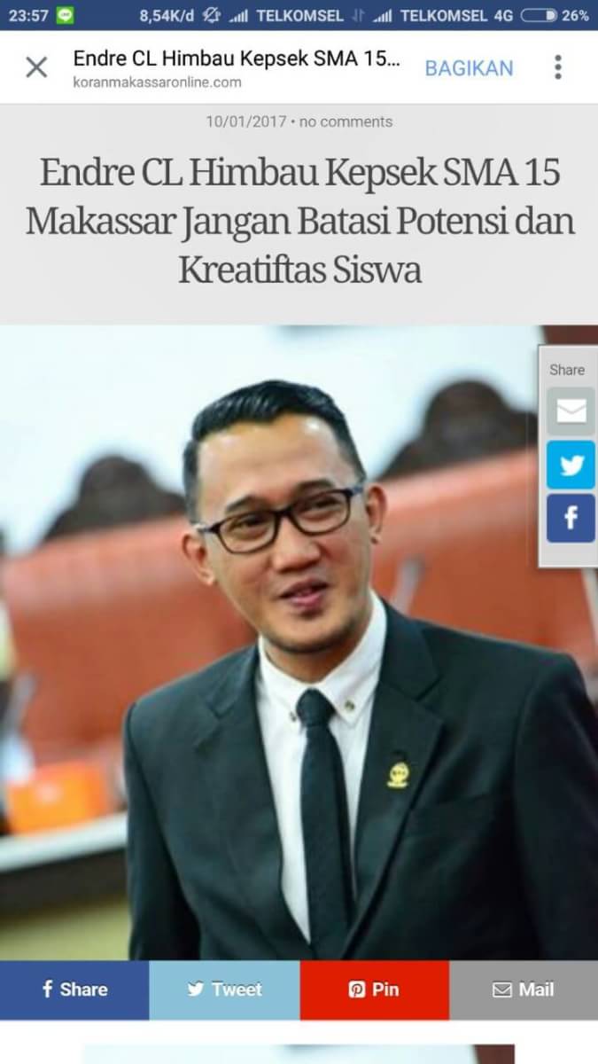 Sman15Mks's tweet photo. Kreatifitas itu tak terbatas, hanya ruang untuk berkreatifitas yang di batasi #saveEkskul https://t.co/Pg7HeZ9Hq6
