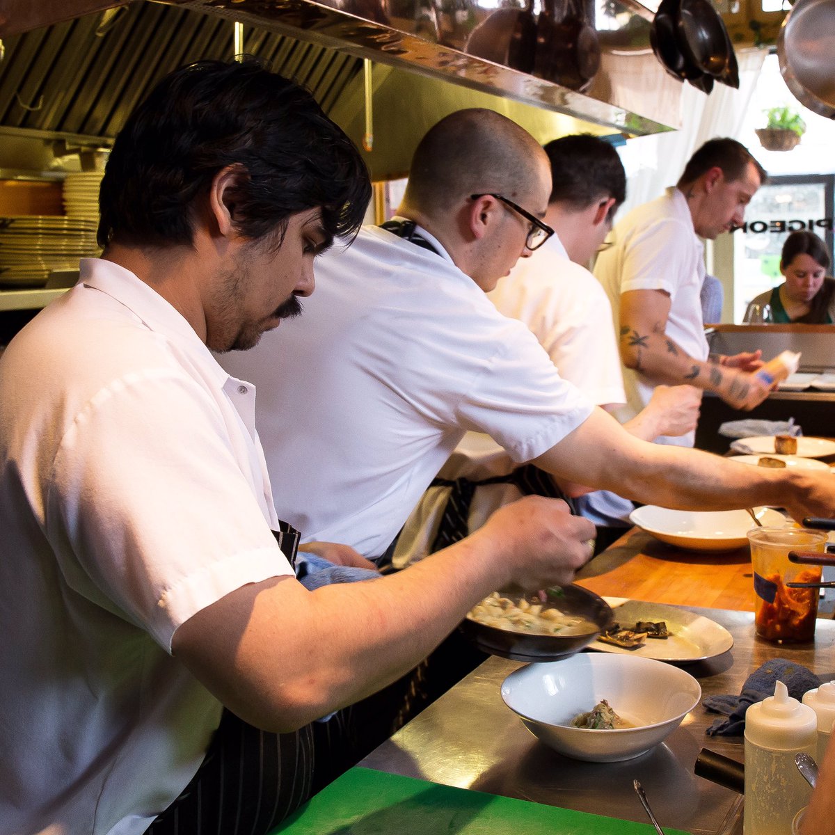 We'll be open tonight, snow or no snow! Come in and get cozy with the whole crew.