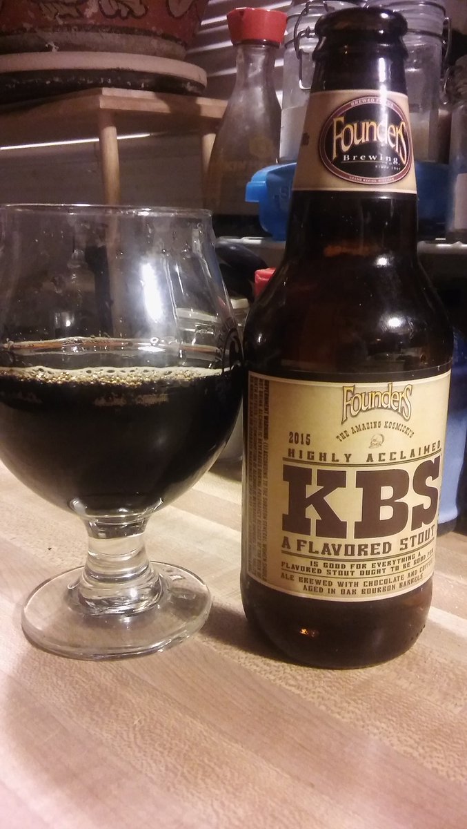 ToothTakei's tweet photo. January is #raidthecellar month and this 2015 KBS is amazing. #topbrewstues @foundersbrewing @BrewStuds https://t.co/VhlA8qwAb9