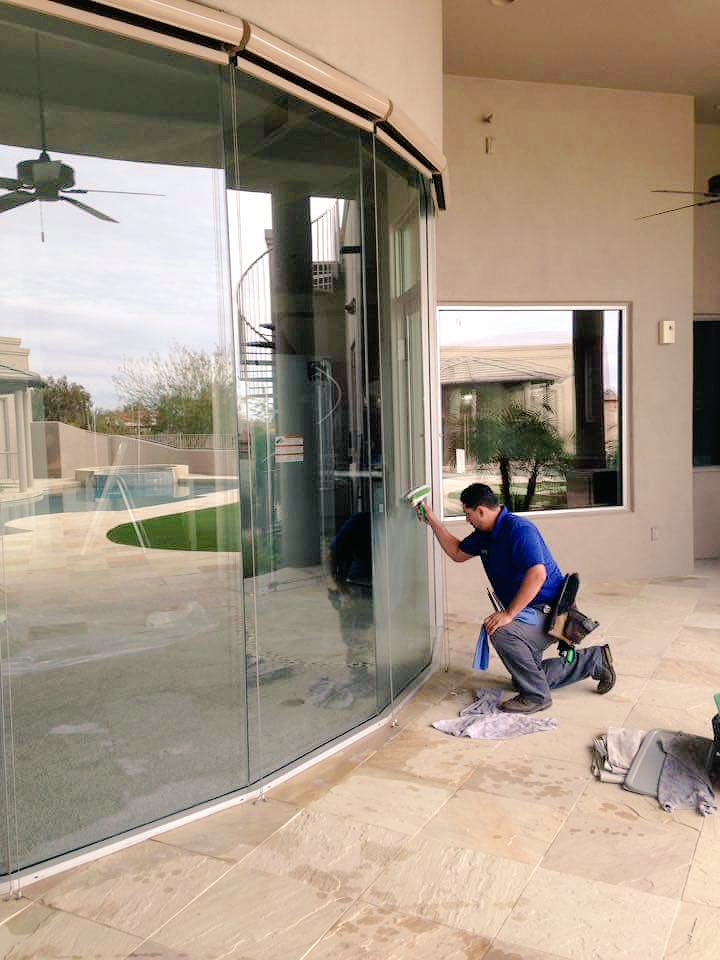 Beautiful New House Construction Window Cleaning #sunrisewwaz #windowcleaning #cleanwindows #newconstruction #newyear #newprojects #az