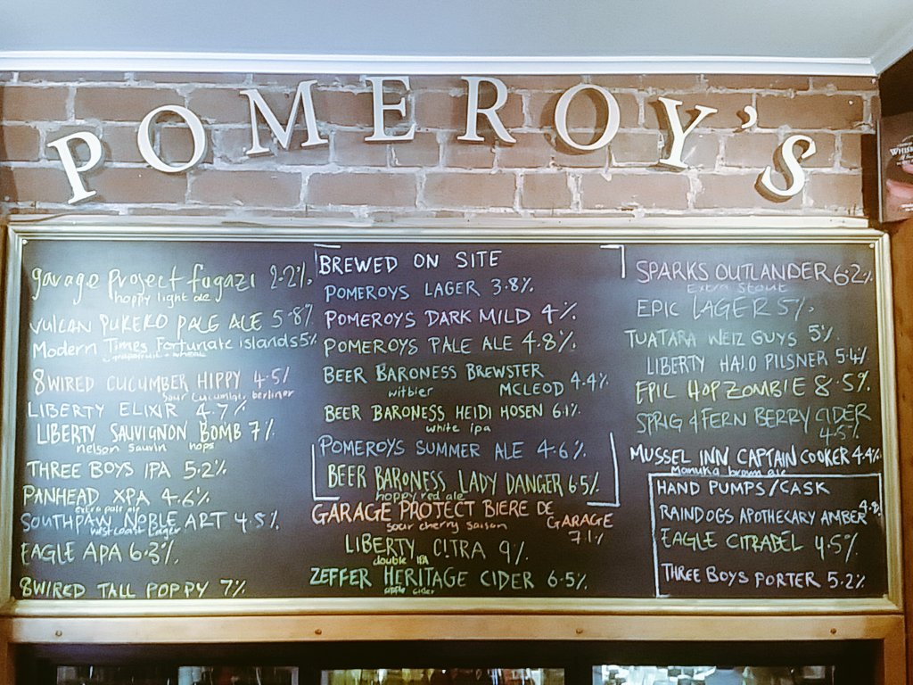 @pomeroyspub <a href="/LibertyBrewer/">Liberty Brewing Co</a> <a href="/Garage_Project/">Garage Project</a> <a href="/EpicBeer/">Epic Beer</a> @SprigandFern