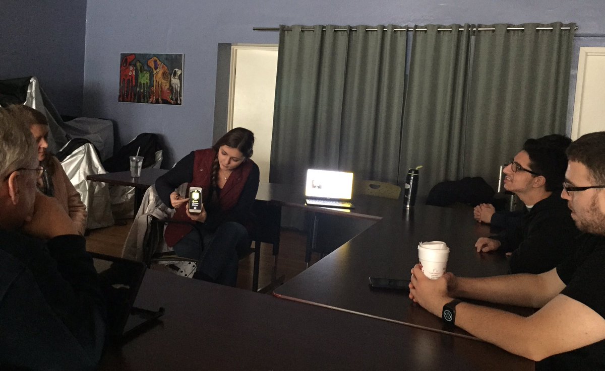SelectHumServ's tweet photo. #SnapChat101? Yup, we nailed that today! Connecting to Community thru Technology is off and running. Next week: #Facebook! https://t.co/XXJEtTSL61
