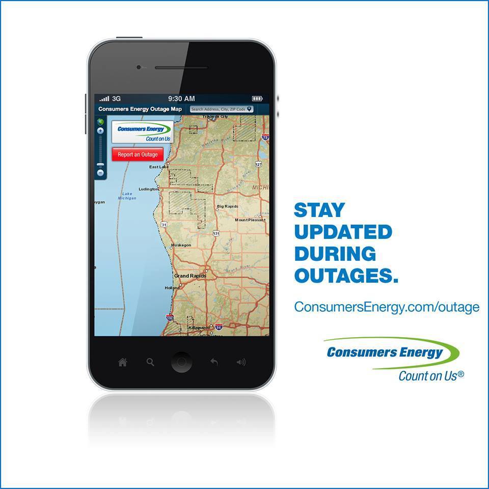 Consumers Energy Mobile Outage Map Maping Resources