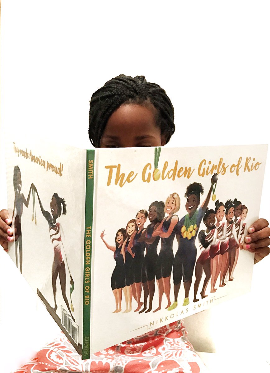 AldertonMedia's tweet photo. She's in love with this book. Nice work @4NIKKOLAS #goldengirlsofrio #fostercare https://t.co/uXcywsaPfT