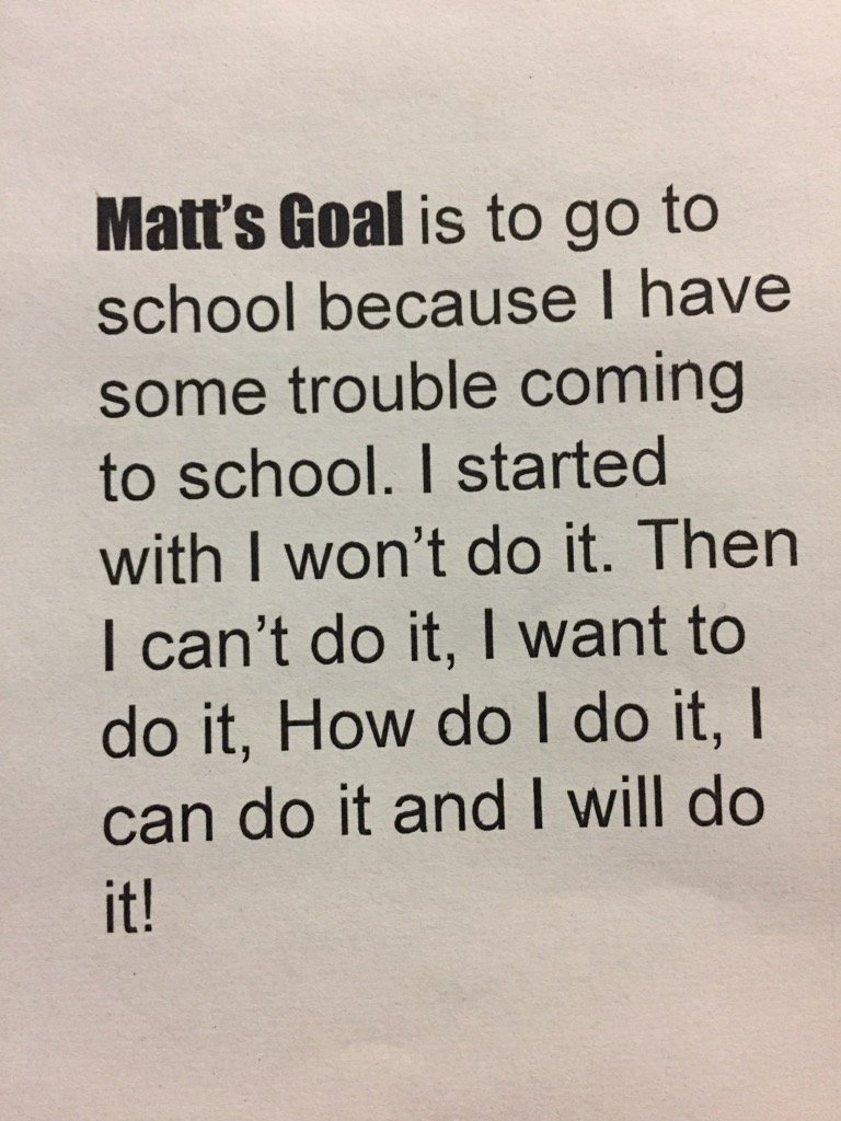 Matt, gr4, shared his writing w/ me; didn't like coming to school at beg. of yr but look at this now! <a href="/tdsb/">Toronto District School Board</a>