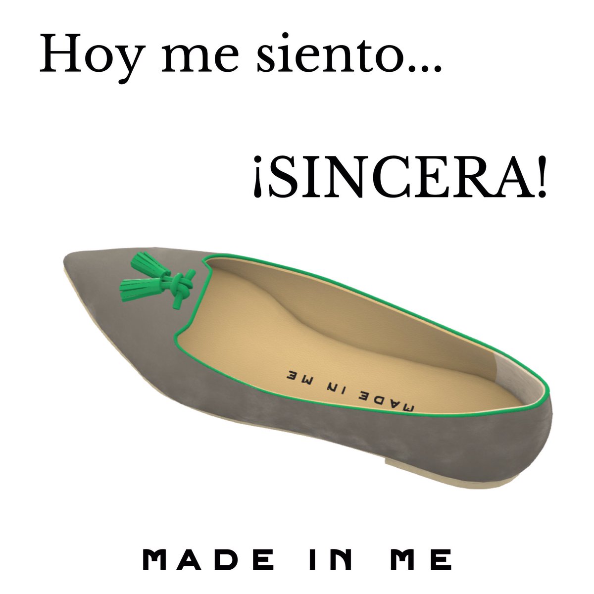 Hoy me siento... ¡sincera!

--> slippers de terciopelo gris: goo.gl/bfaZMj 

¡O diseña cómo los quieres tú en nuestra web!