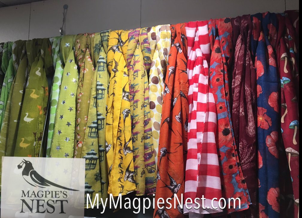 MagpiesNestLtd's tweet photo. #winitwednesday RT &amp; Follow to #win a scarf of your choice. View range https://t.co/4VIARGTLfS winner picked 12/01 https://t.co/p2ZdxJqTvJ