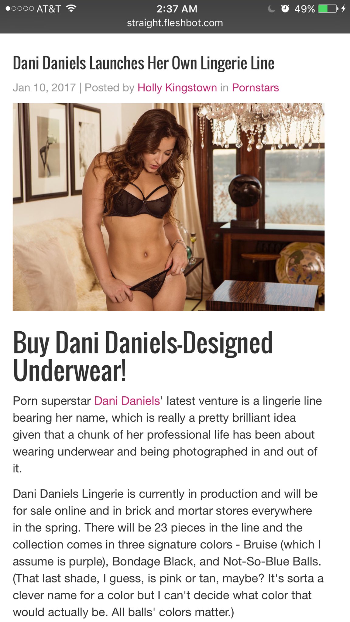 TW Pornstars - Dani Daniels. Twitter. Thanks @Fleshbot 💗💗. 7:38 AM - 11  Jan 2017