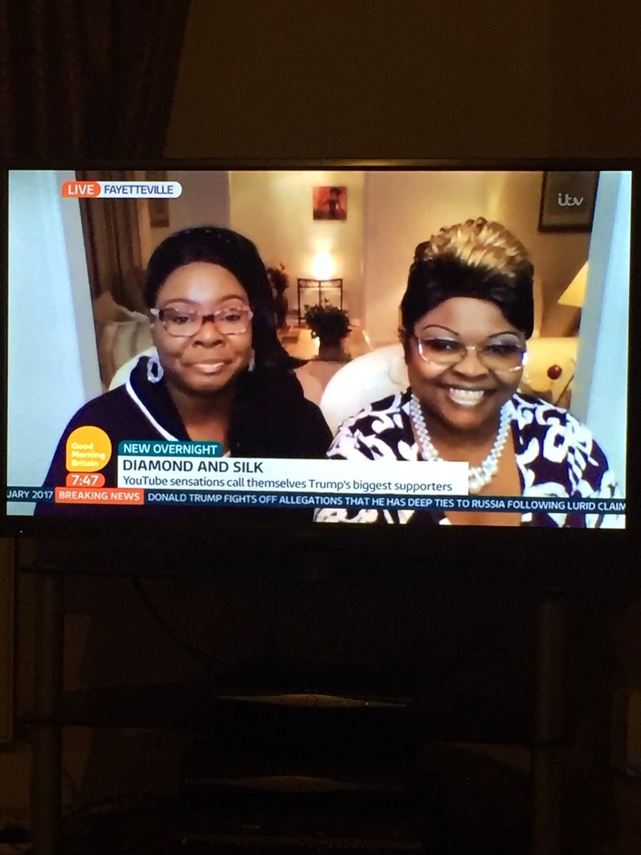 DanielChappers's tweet photo. Hi, @GMB. I think I've found holiday cover for @piersmorgan &amp; @susannareid100... @DiamondandSilk https://t.co/1DzGJmIL8Z