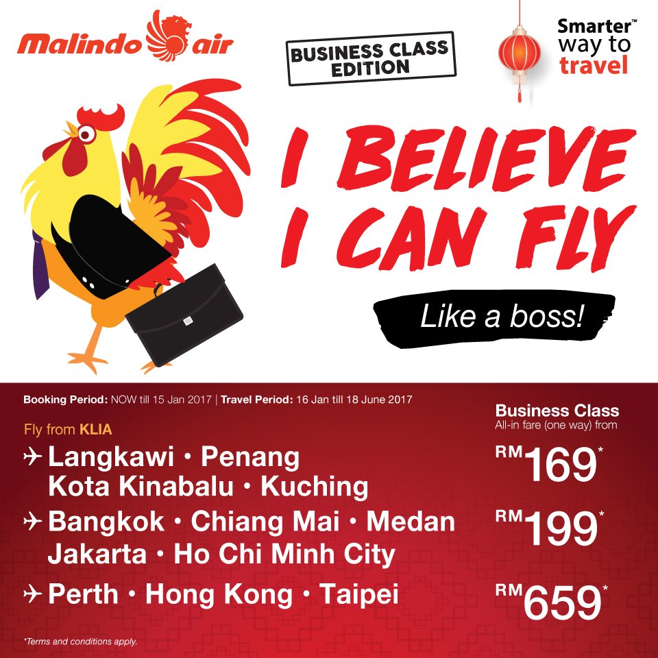 malindoair's tweet photo. Enjoy Business Class fares starting from RM169 and fares are inclusive of 40kg baggage allowance! Book now. https://t.co/EeHHW66rrp https://t.co/O46481XptH