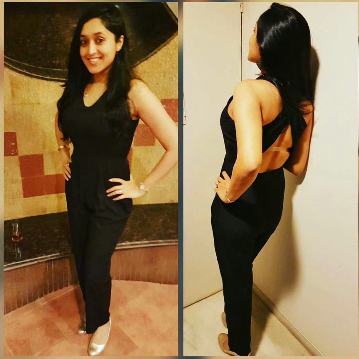 k_bewitching's tweet photo. Dressing up for cocktail party in my @MissChaseIndia jumpsuit!! #jumpsuit #black #blackless #stylish #fashionblogger #Fashionista #ootd https://t.co/WeNm0TyRD9
