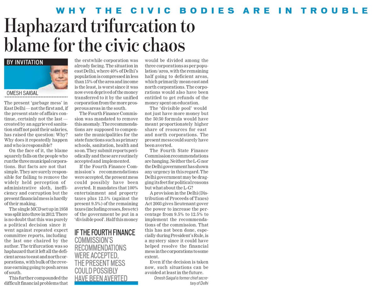 AAPFeedsDelhi's tweet photo. Haphazard trifurcation to blame for the civic chaos https://t.co/3Ryd3GNt8p https://t.co/s8wW9CTgRp https://t.co/4LxrVg1RNv